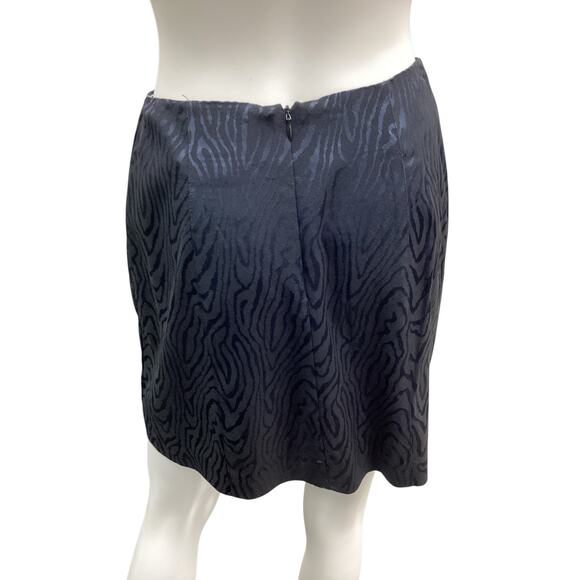 Vintage Alberto Makali Sport &Cache Skirt Women’s SZ2 Mini Back Zipper Deep Blue - Picture 3 of 4